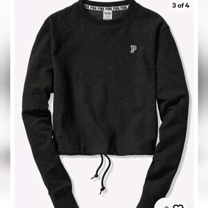 Small Vintage Victoria's Secret "Pink" Black Crewneck